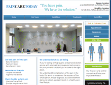 Tablet Screenshot of paincaretoday.com